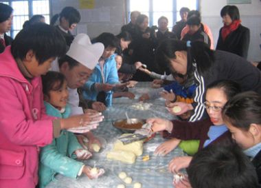 大家一起做湯圓